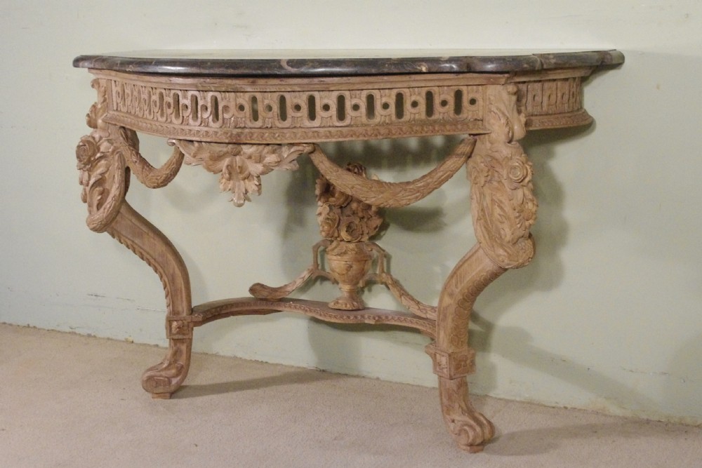 19th Century Console Table with Marble Top View IV
