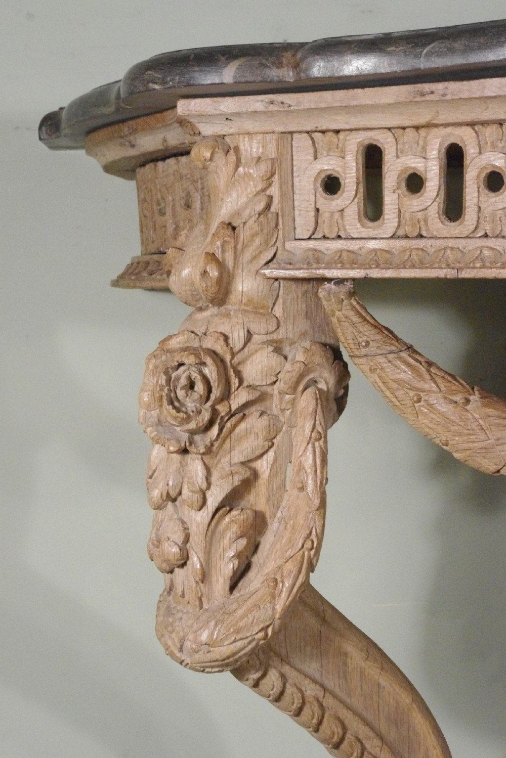 19th Century Console Table with Marble Top View VIII