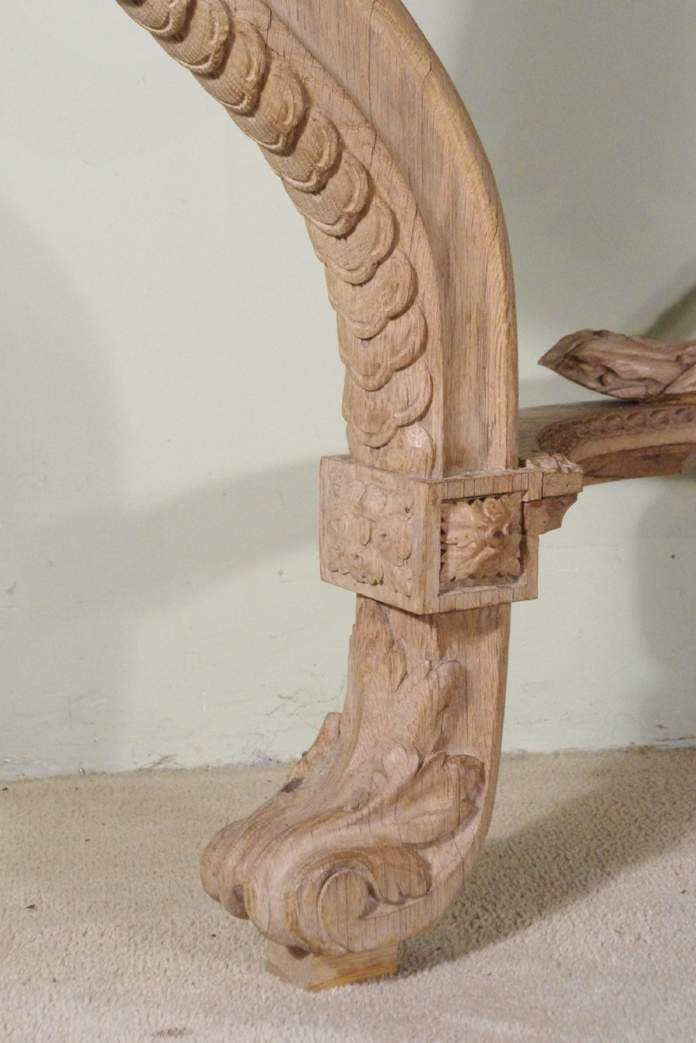19th Century Console Table with Marble Top View IX