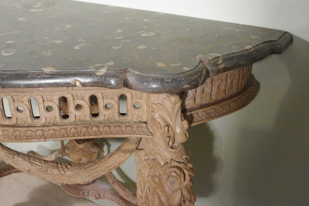 19th Century Console Table with Marble Top View XIII