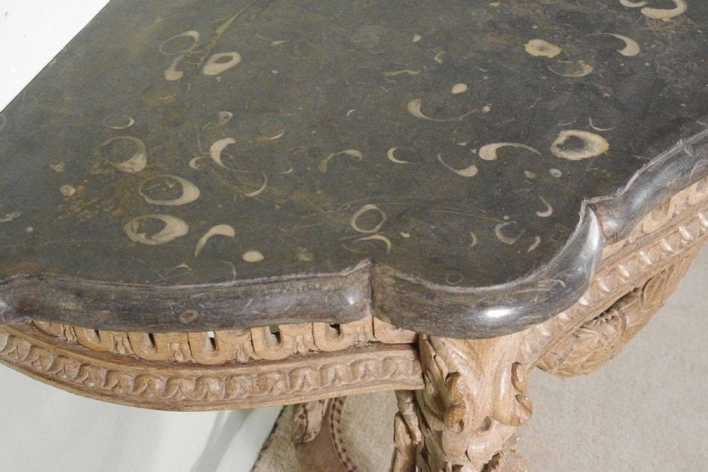 19th Century Console Table with Marble Top View XIV