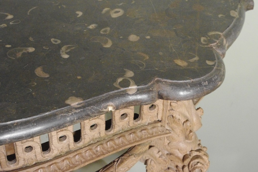 19th Century Console Table with Marble Top View XVI