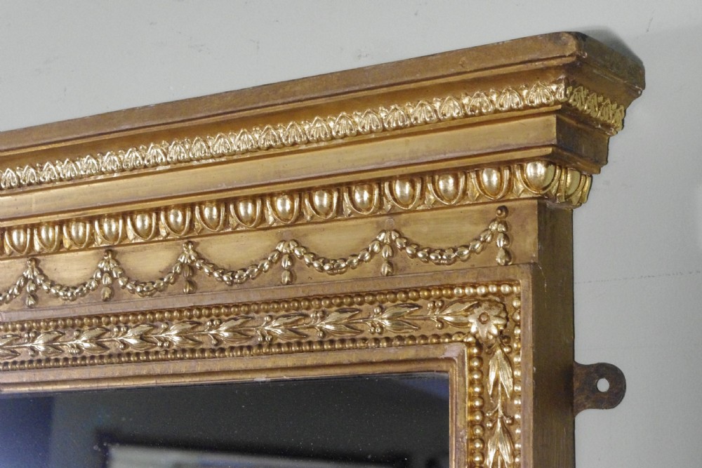English Victorian Gilt Large Overmantle Mirror by James Shoolbred View IV