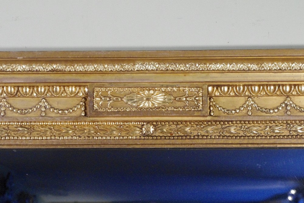 English Victorian Gilt Large Overmantle Mirror by James Shoolbred View V
