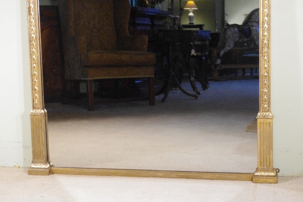 English Victorian Gilt Large Overmantle Mirror by James Shoolbred View VI