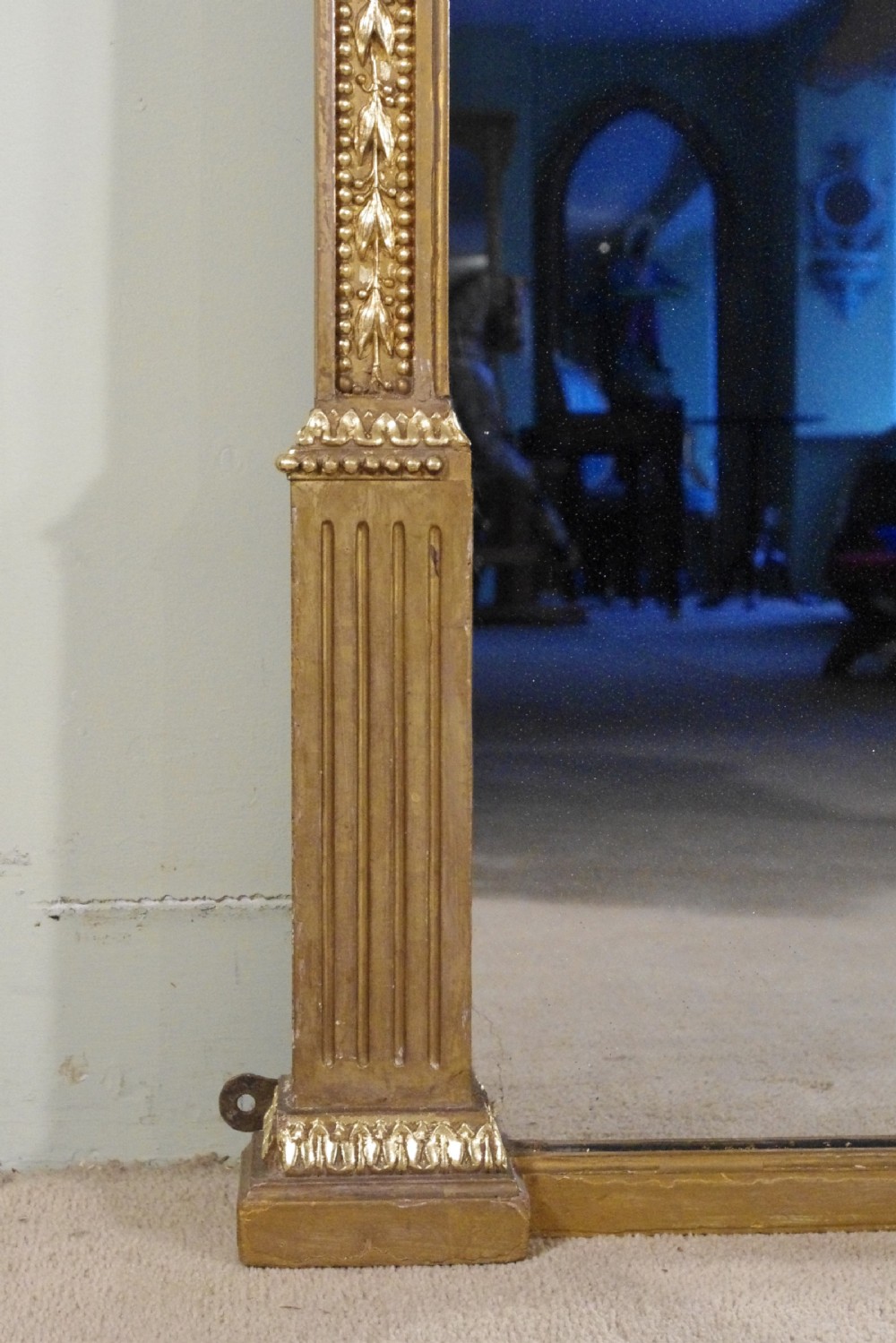 English Victorian Gilt Large Overmantle Mirror by James Shoolbred View VII