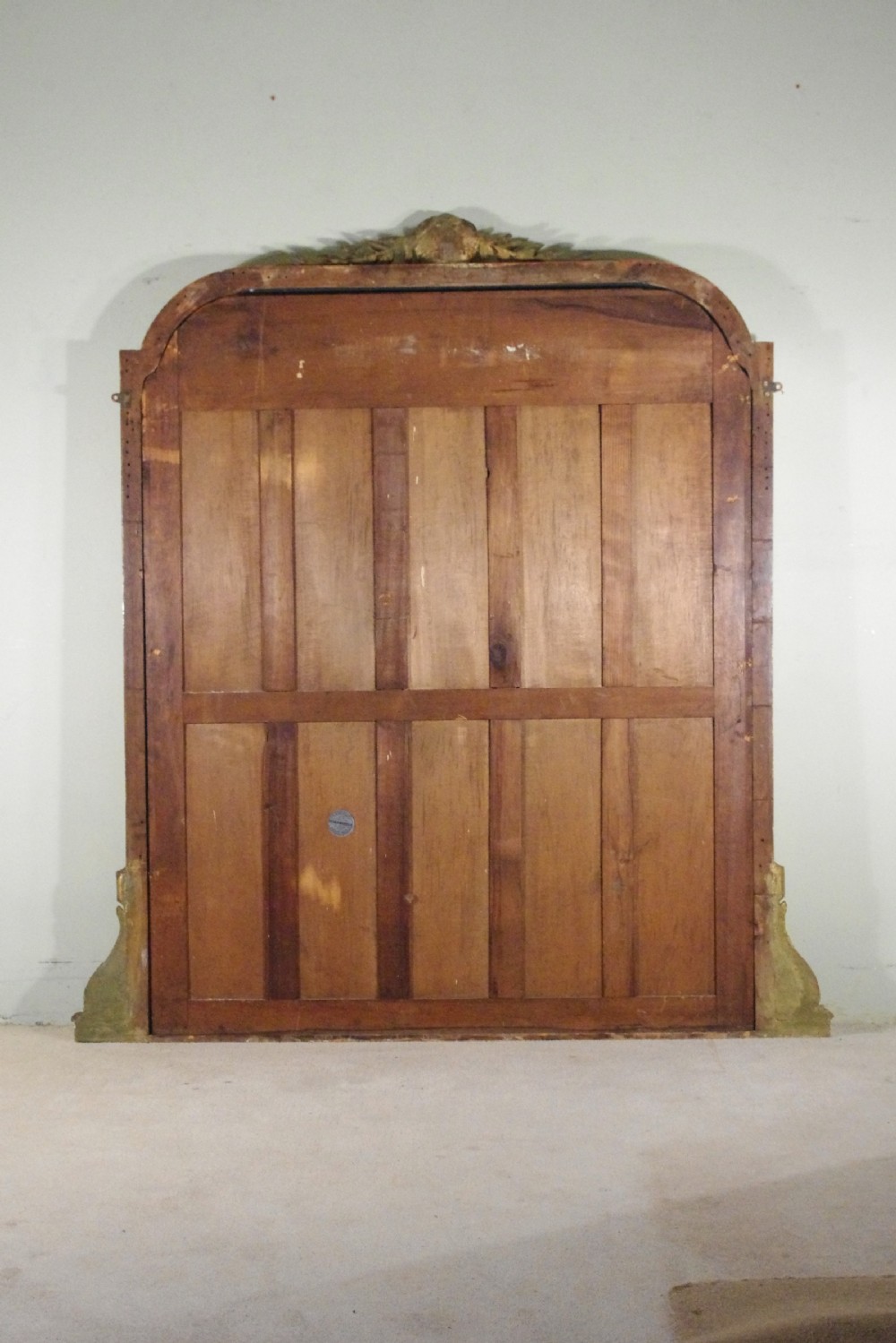 English Victorian Gilt Large Overmantle Mirror View IX