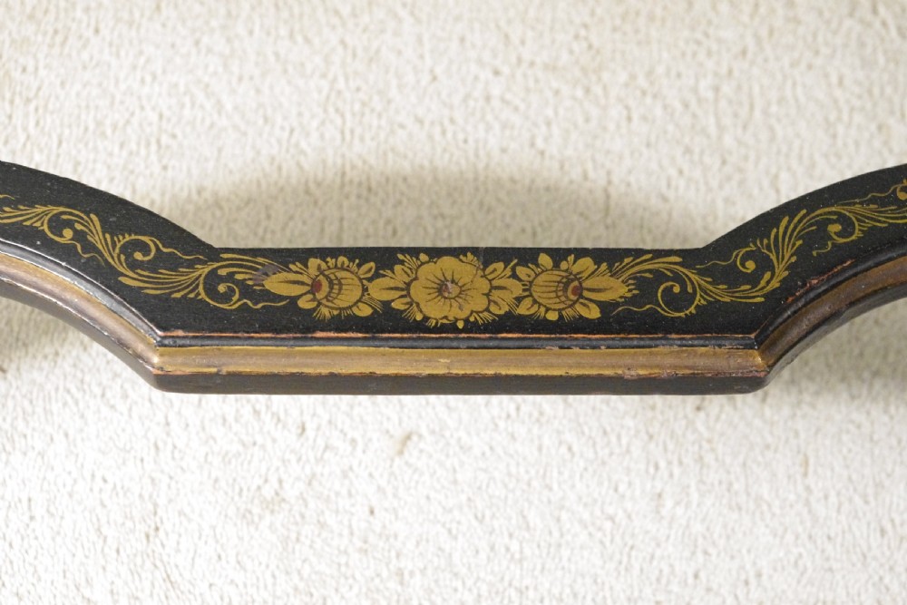 Black Lacquer and Gilt Chinoiserie Kidney- Shaped Writing/ Dressing Table Desk View XXIII