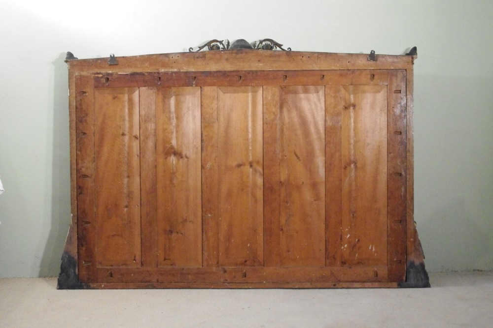 19th Century English Gilt Very Large Overmantle Mirror View X