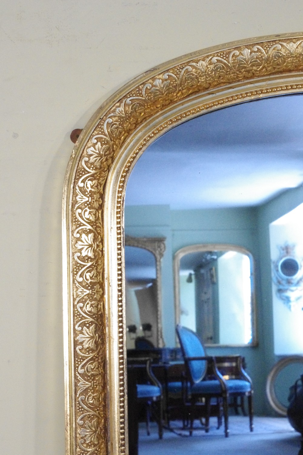 Victorian Gilt Arch Top Overmantle Mirror View IV