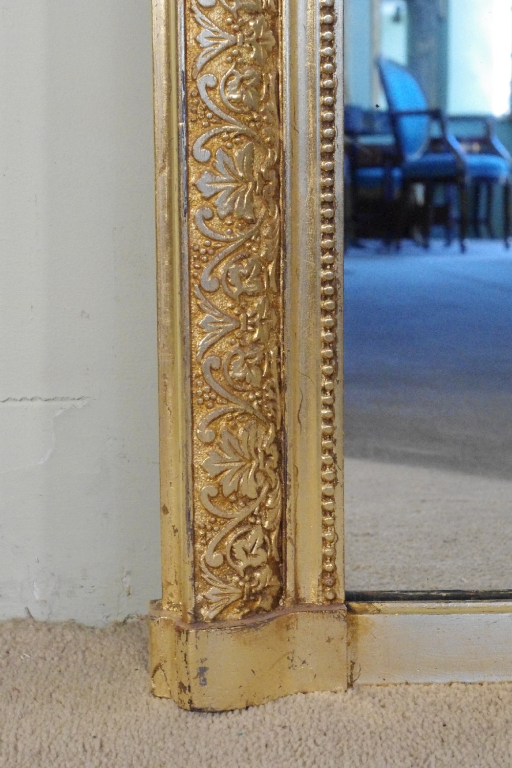 Victorian Gilt Arch Top Overmantle Mirror View VII