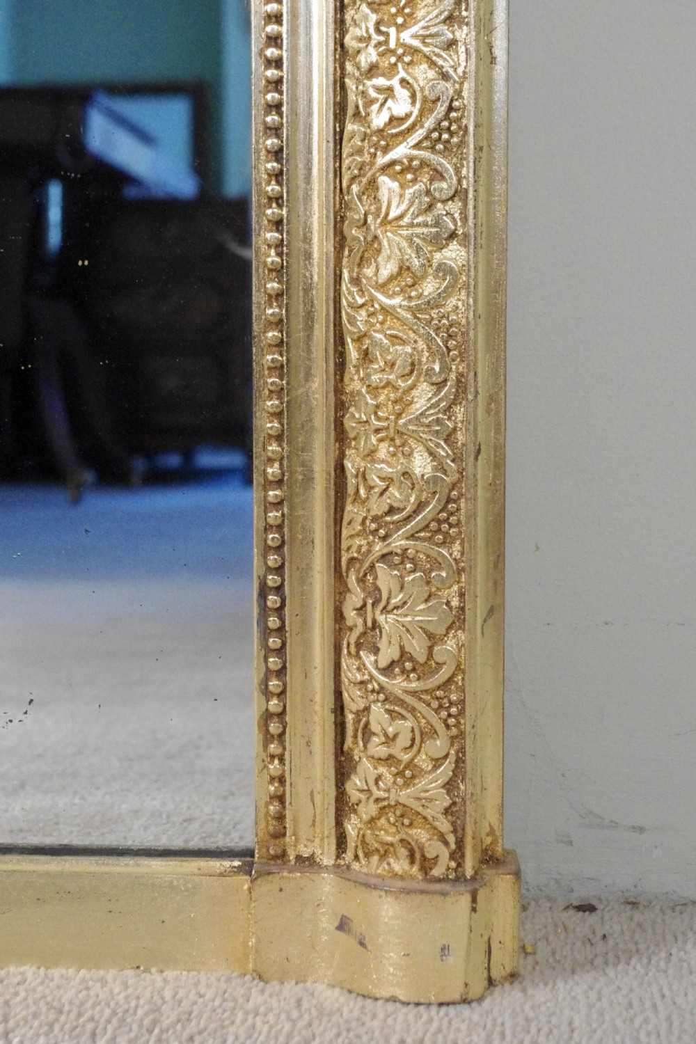 Victorian Gilt Arch Top Overmantle Mirror View VIII