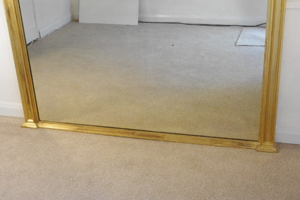Victorian Gilt Very Large Overmantle/Dressing Mirror View V