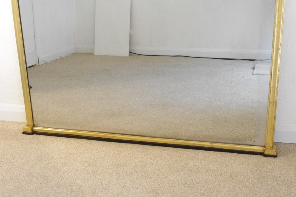 Victorian Gilt Large Arch Top Overmantle Mirror View V