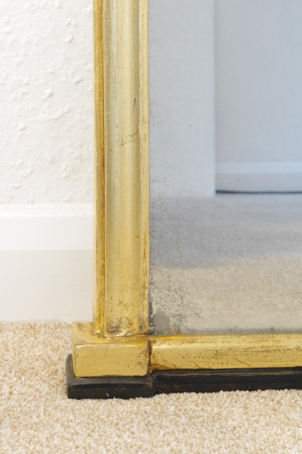 Victorian Gilt Large Arch Top Overmantle Mirror View IX