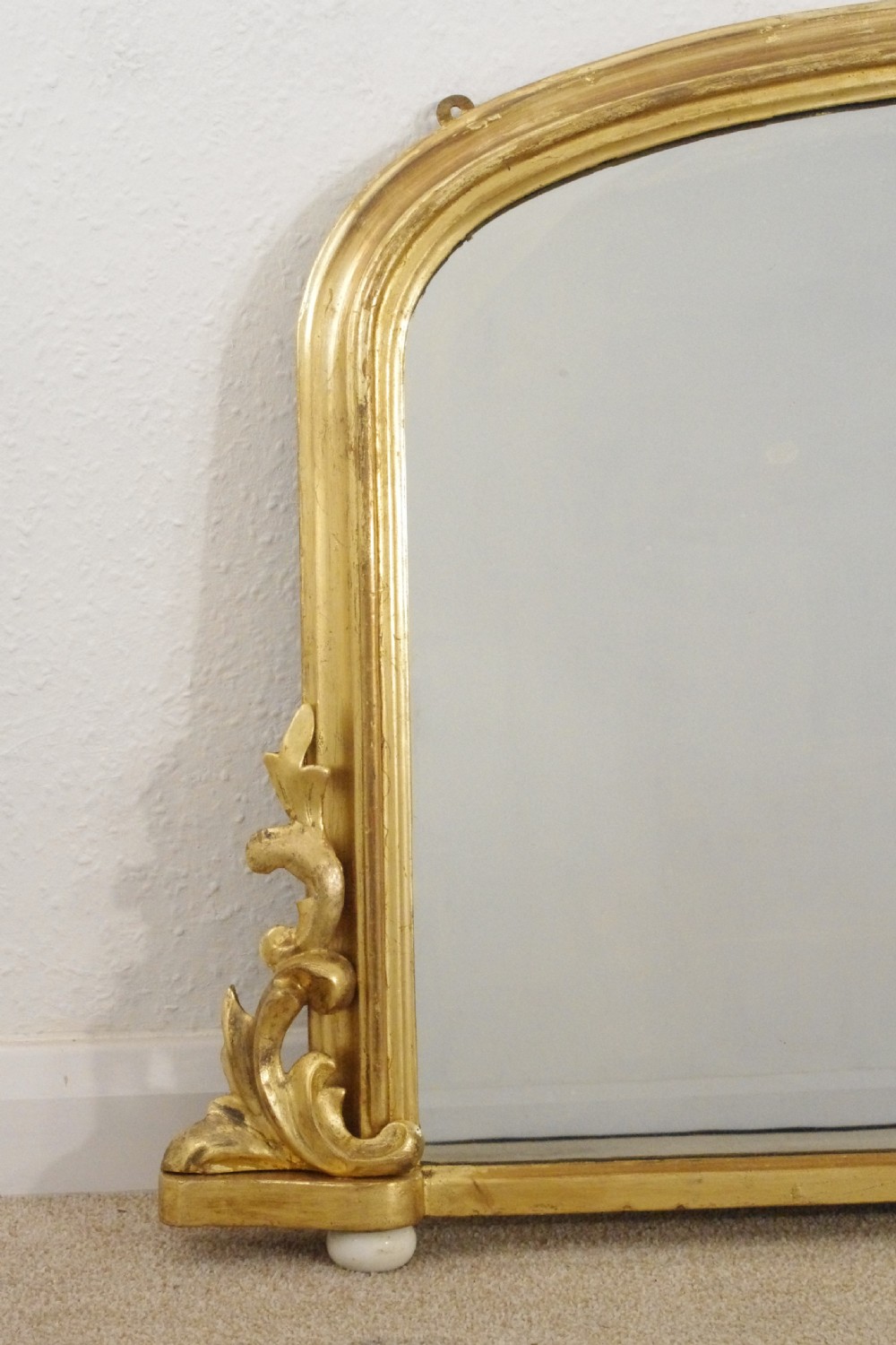 Victorian Gilt Arch Top Overmantle Mirror View II