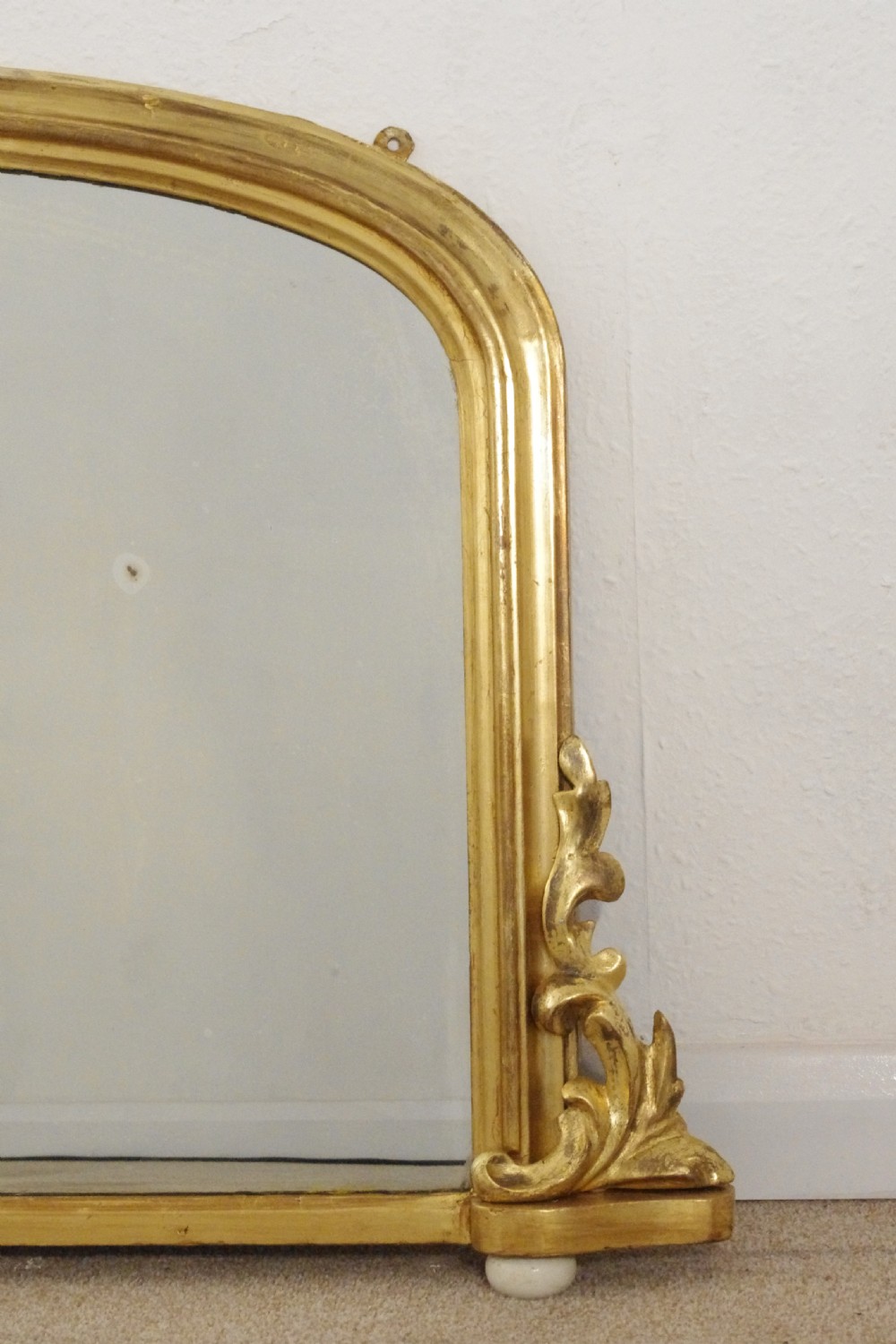 Victorian Gilt Arch Top Overmantle Mirror View III
