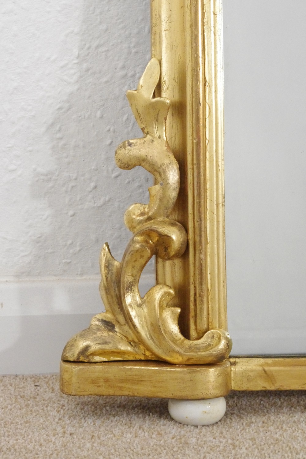 Victorian Gilt Arch Top Overmantle Mirror View IV