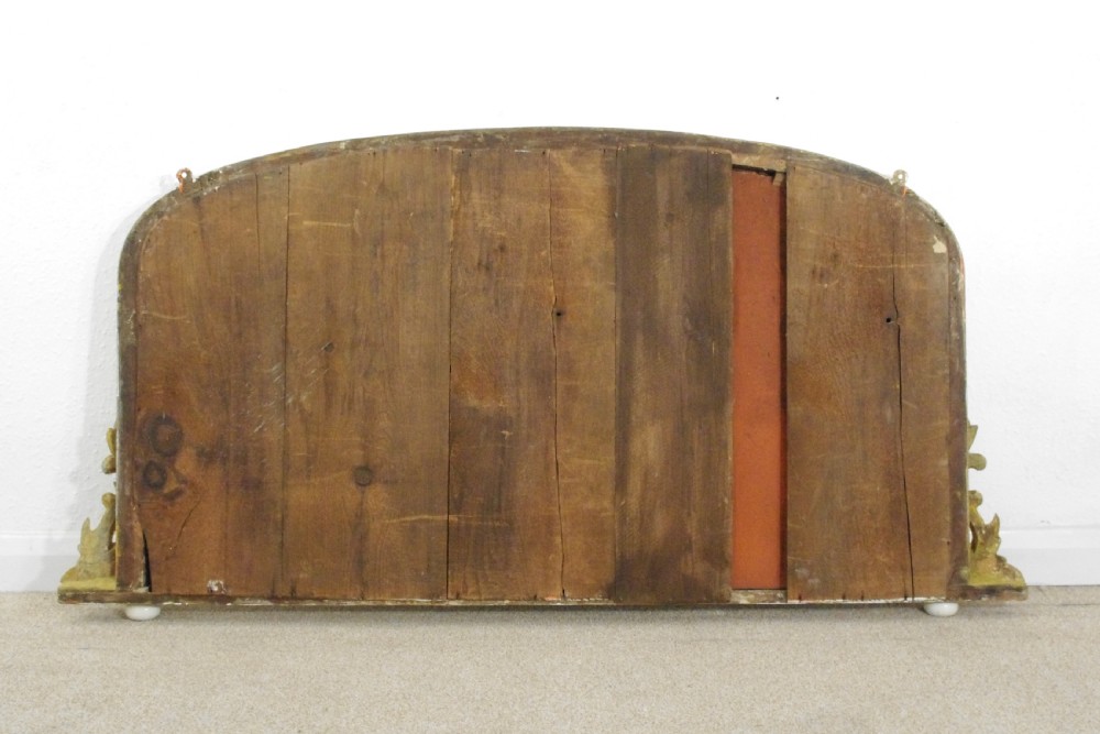 Victorian Gilt Arch Top Overmantle Mirror View VII