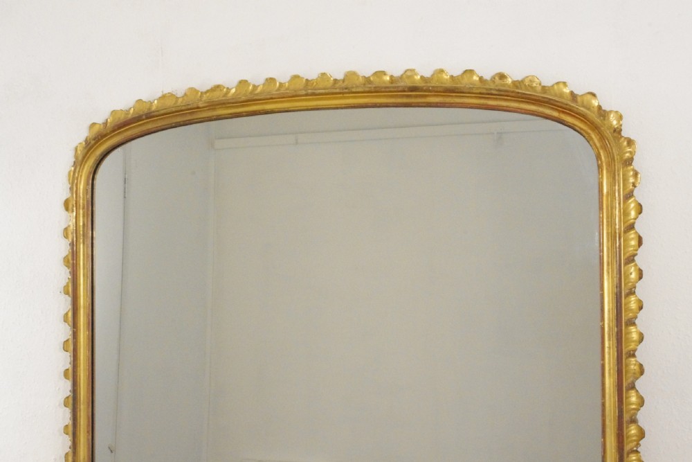 Victorian Large Gilt Wood Arch Top Overmantle Mirror View II