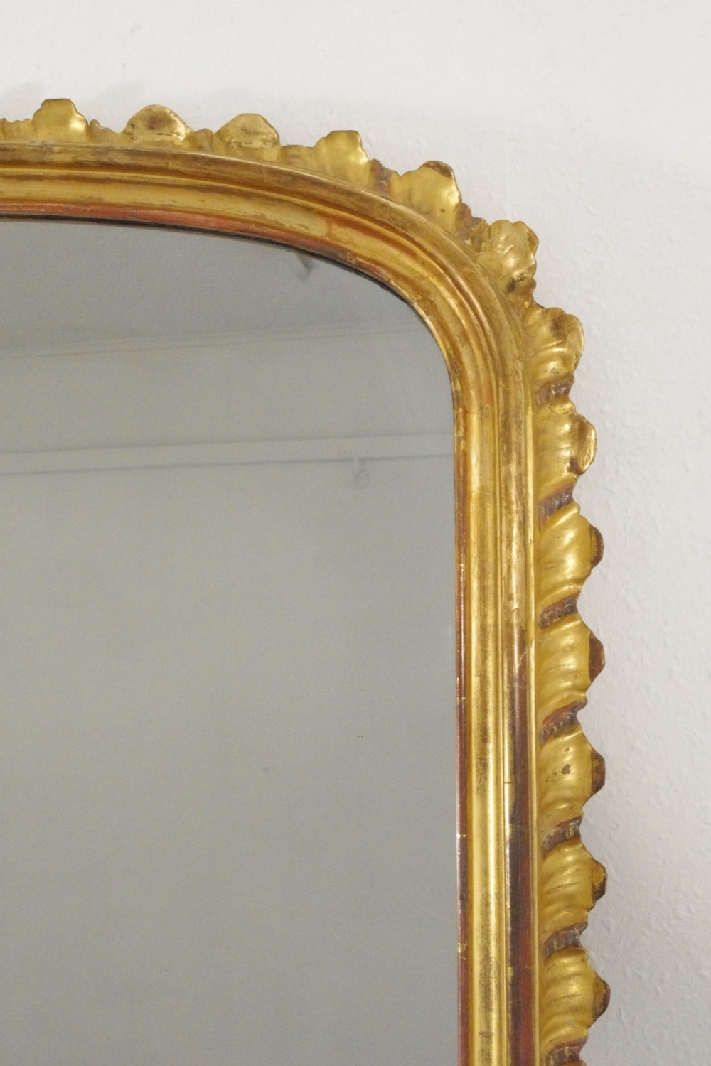 Victorian Large Gilt Wood Arch Top Overmantle Mirror View IV
