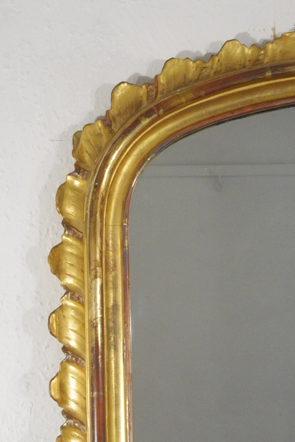 Victorian Large Gilt Wood Arch Top Overmantle Mirror View VI