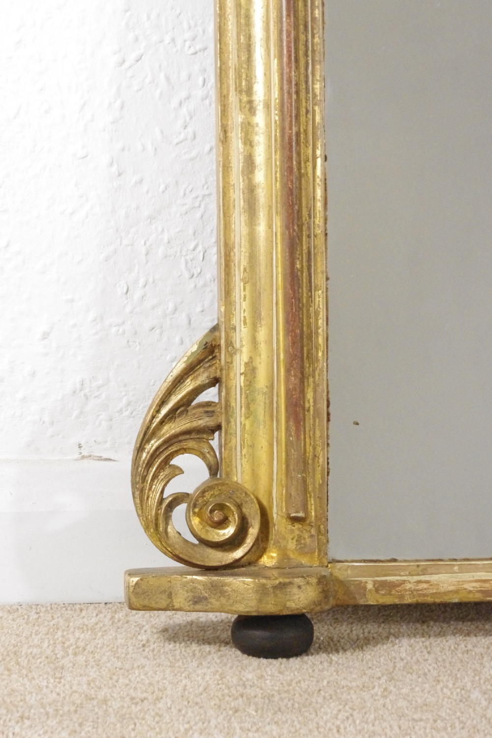 Victorian Gilt Arch Top Overmantle Mirror View VI