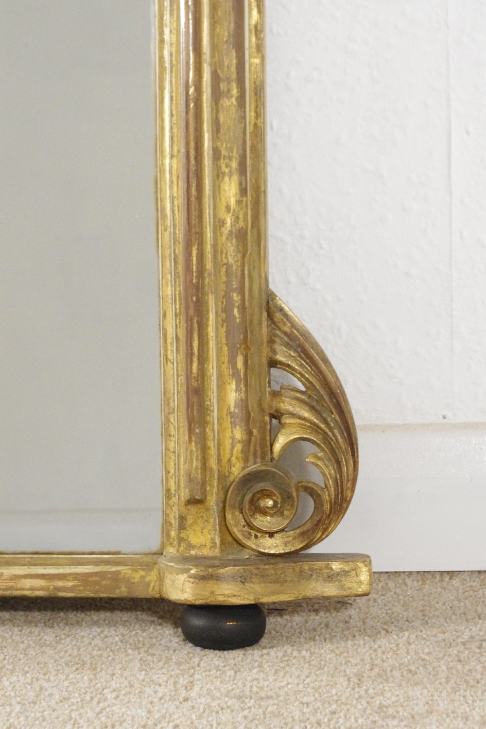 Victorian Gilt Arch Top Overmantle Mirror View VII