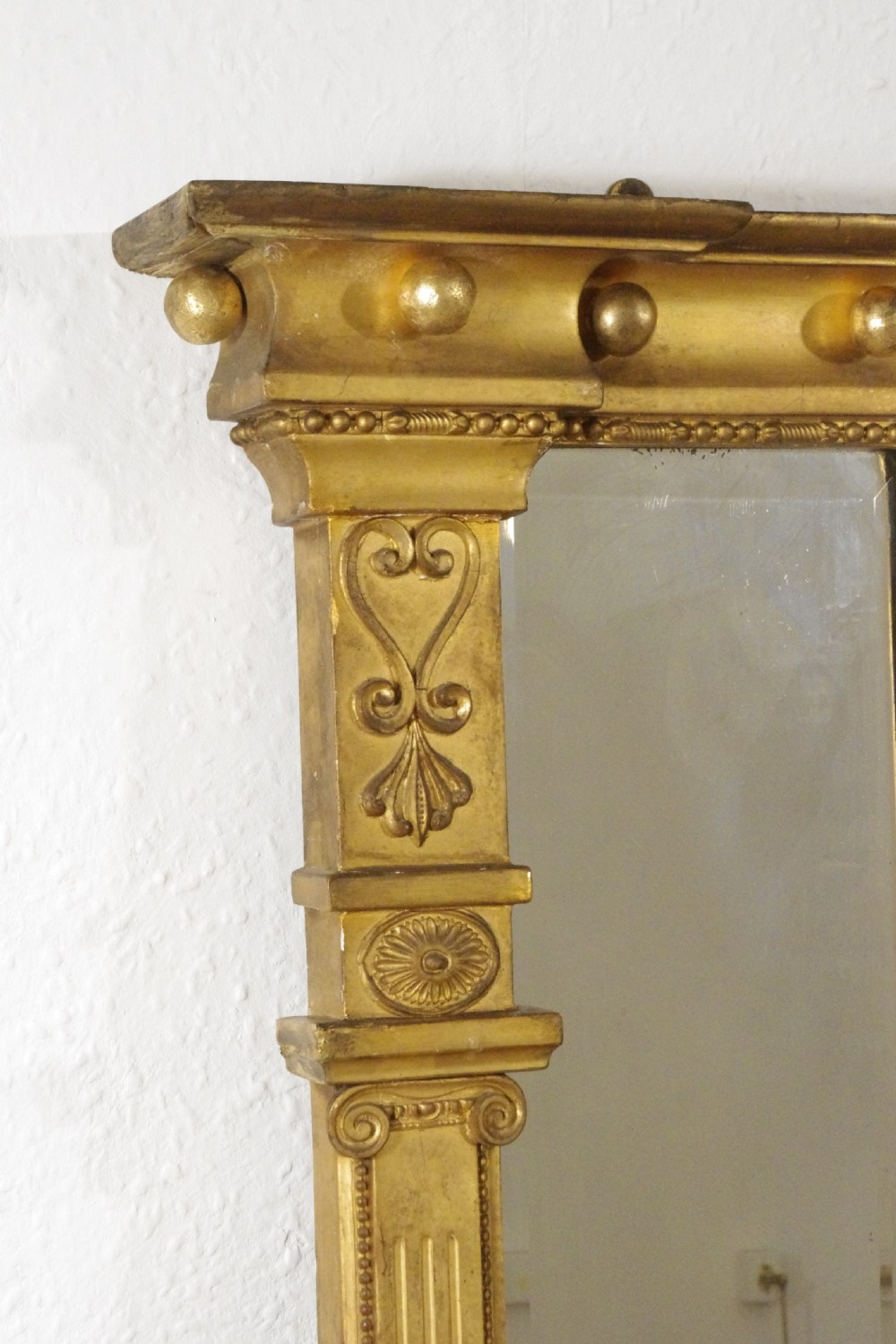 Regency Gilt Triple Plate Overmantle Mirror View VI
