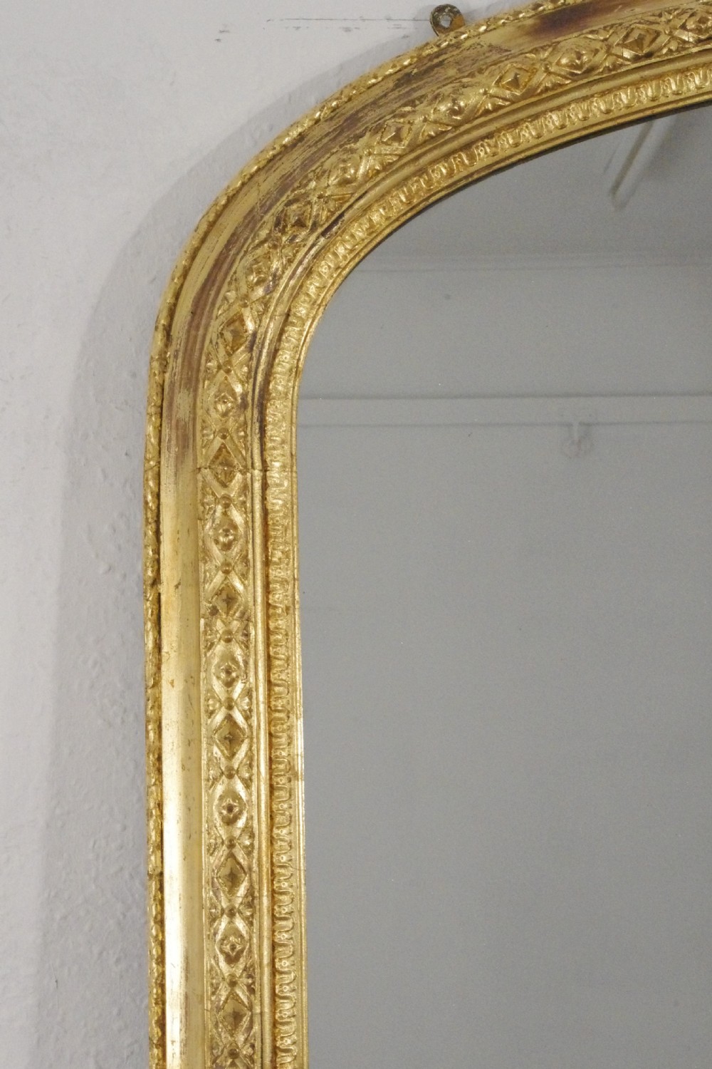 Victorian Gilt Very Large Arch Top Overmantle Mirror View III