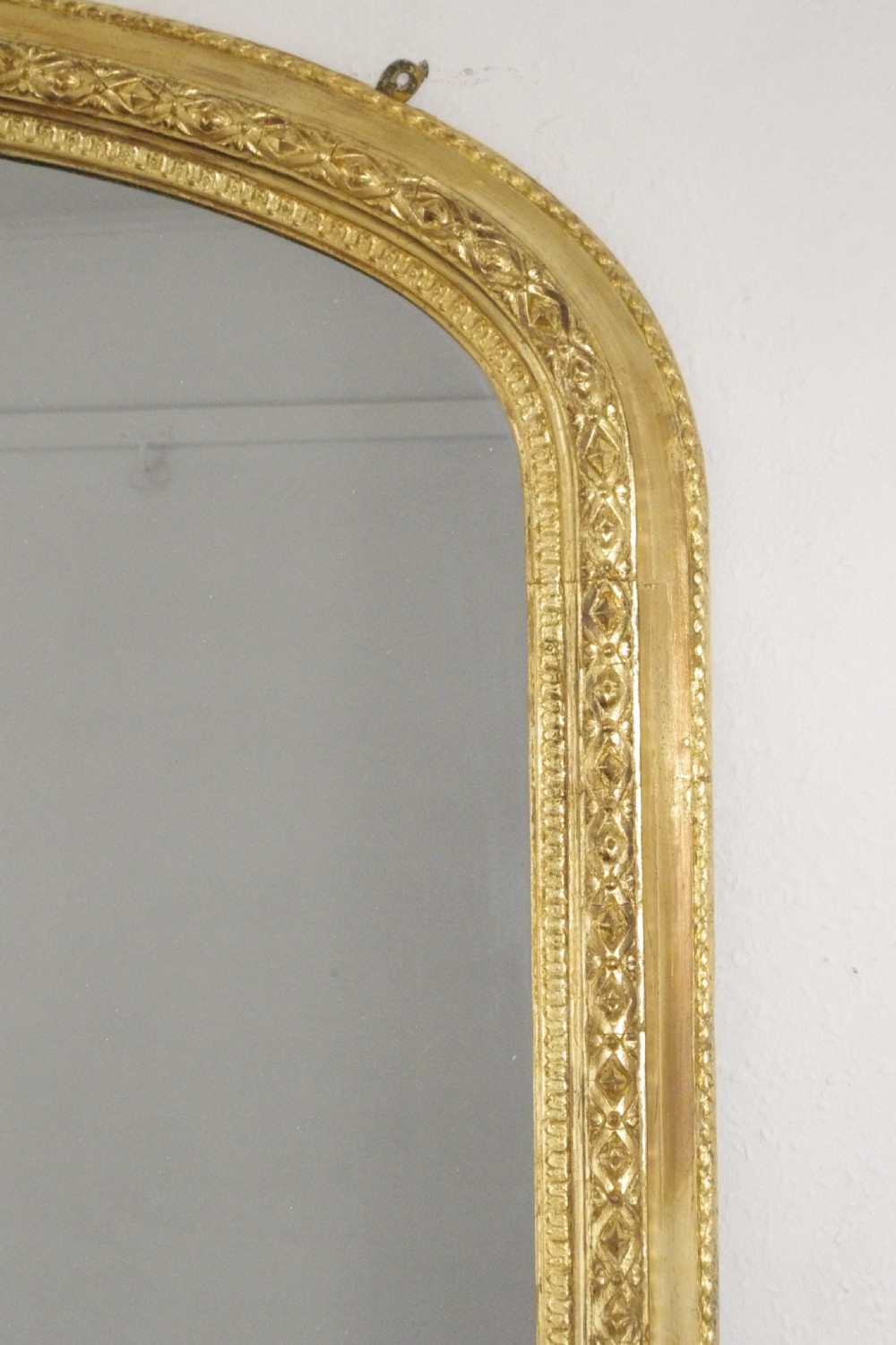 Victorian Gilt Very Large Arch Top Overmantle Mirror View IV