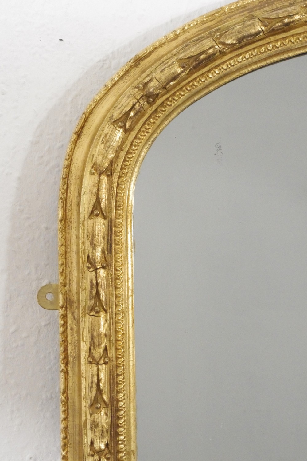 Victorian Gilt Large Arch Top Overmantle Mirror View IV