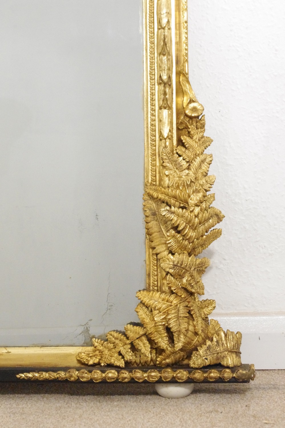 Victorian Gilt Large Arch Top Overmantle Mirror View IX