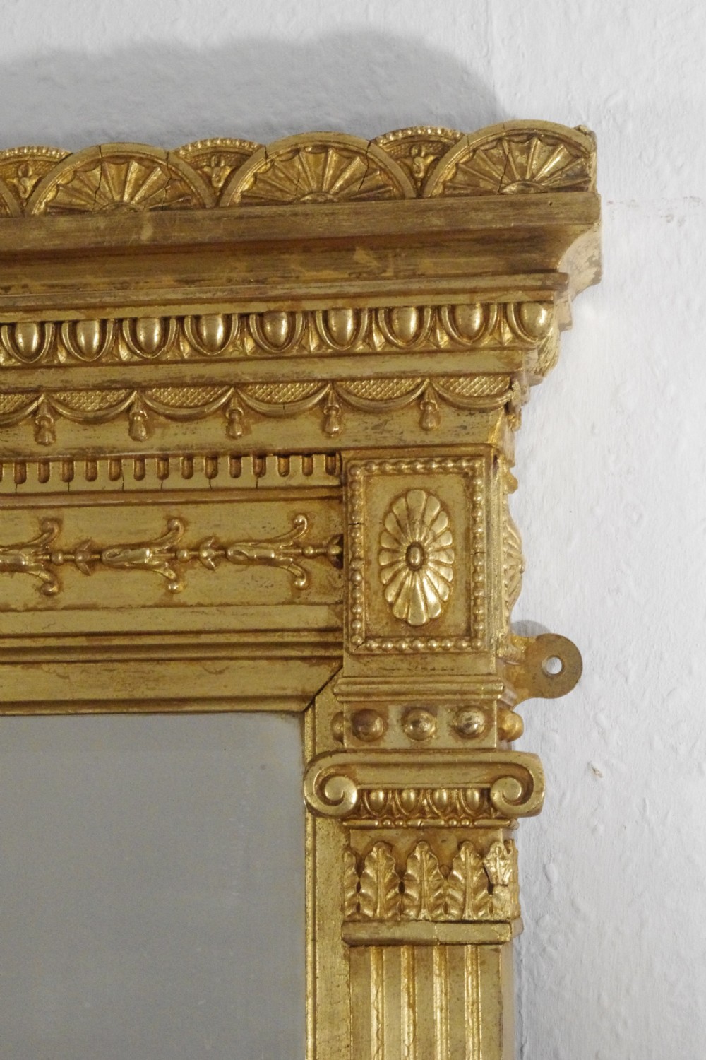Victorian Gilt Neoclassical Large Overmantle Mirror View V