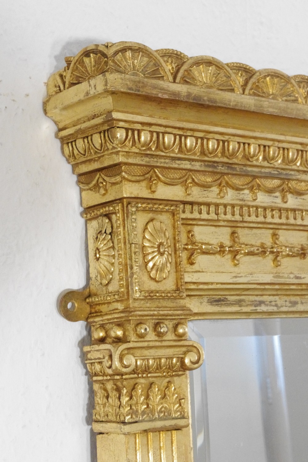 Victorian Gilt Neoclassical Large Overmantle Mirror View VI