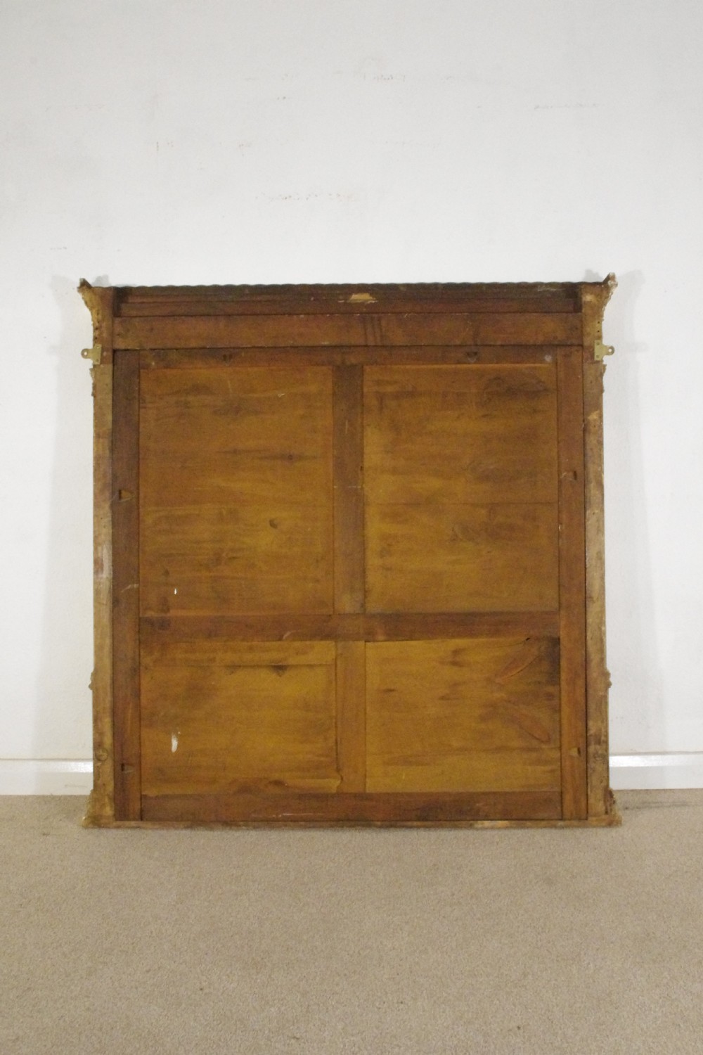 Victorian Gilt Neoclassical Large Overmantle Mirror View X