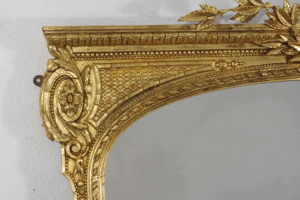 Victorian Gilt Large Overmantle Mirror View V