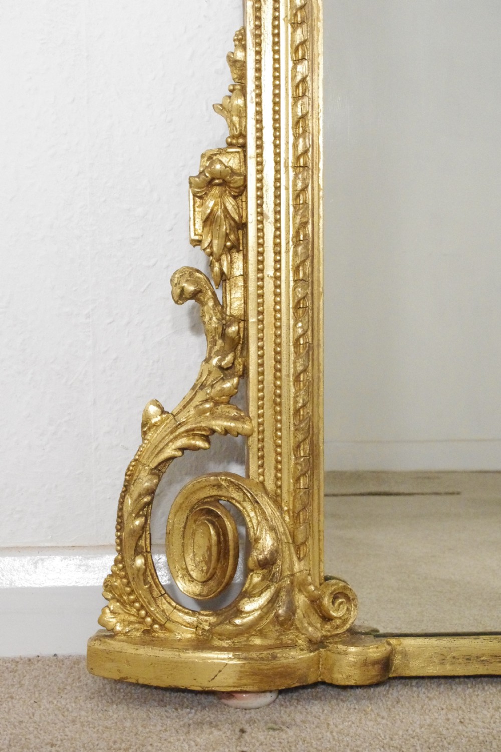 Victorian Gilt Large Overmantle Mirror View IX