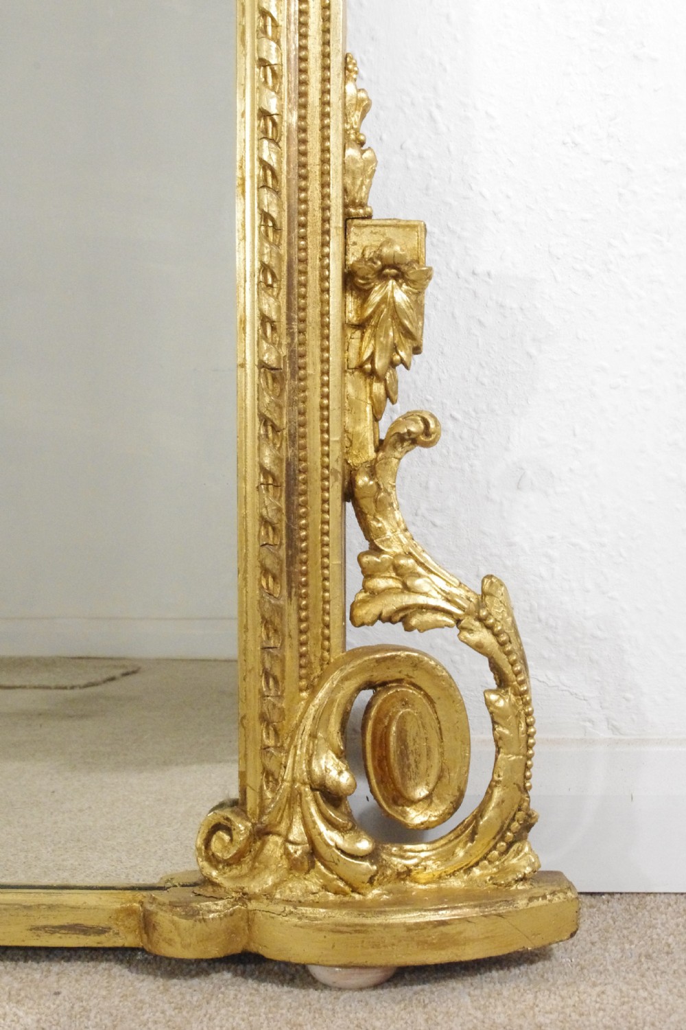 Victorian Gilt Large Overmantle Mirror View X