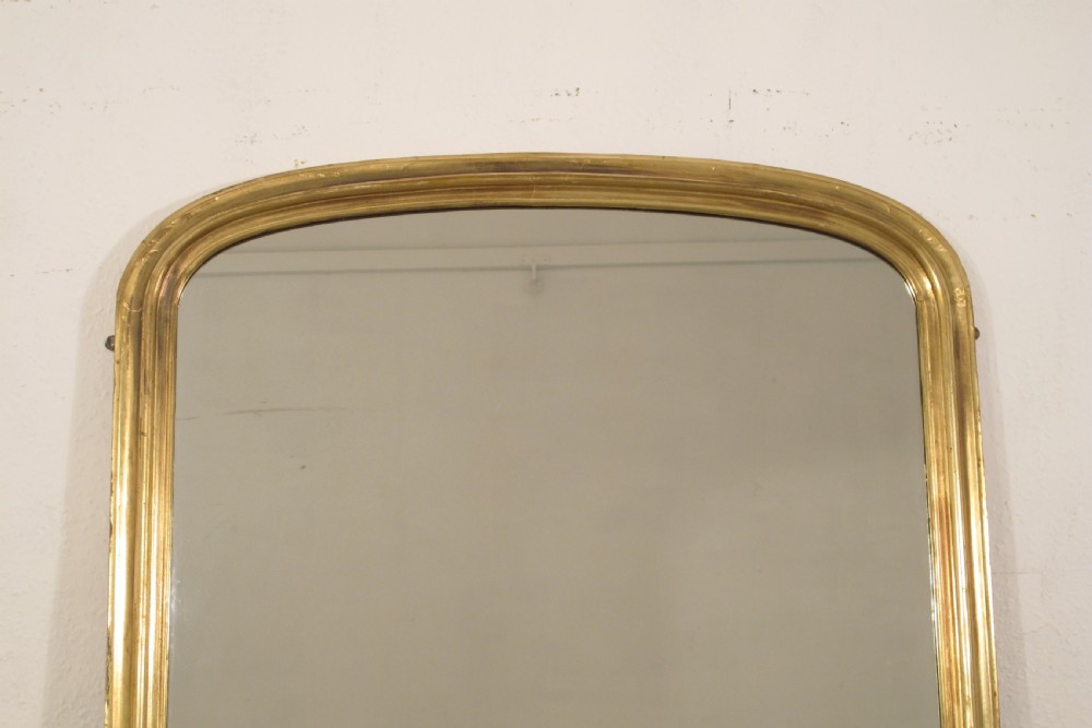 Victorian Gilt Large Arch Top Overmantle Mirror View II