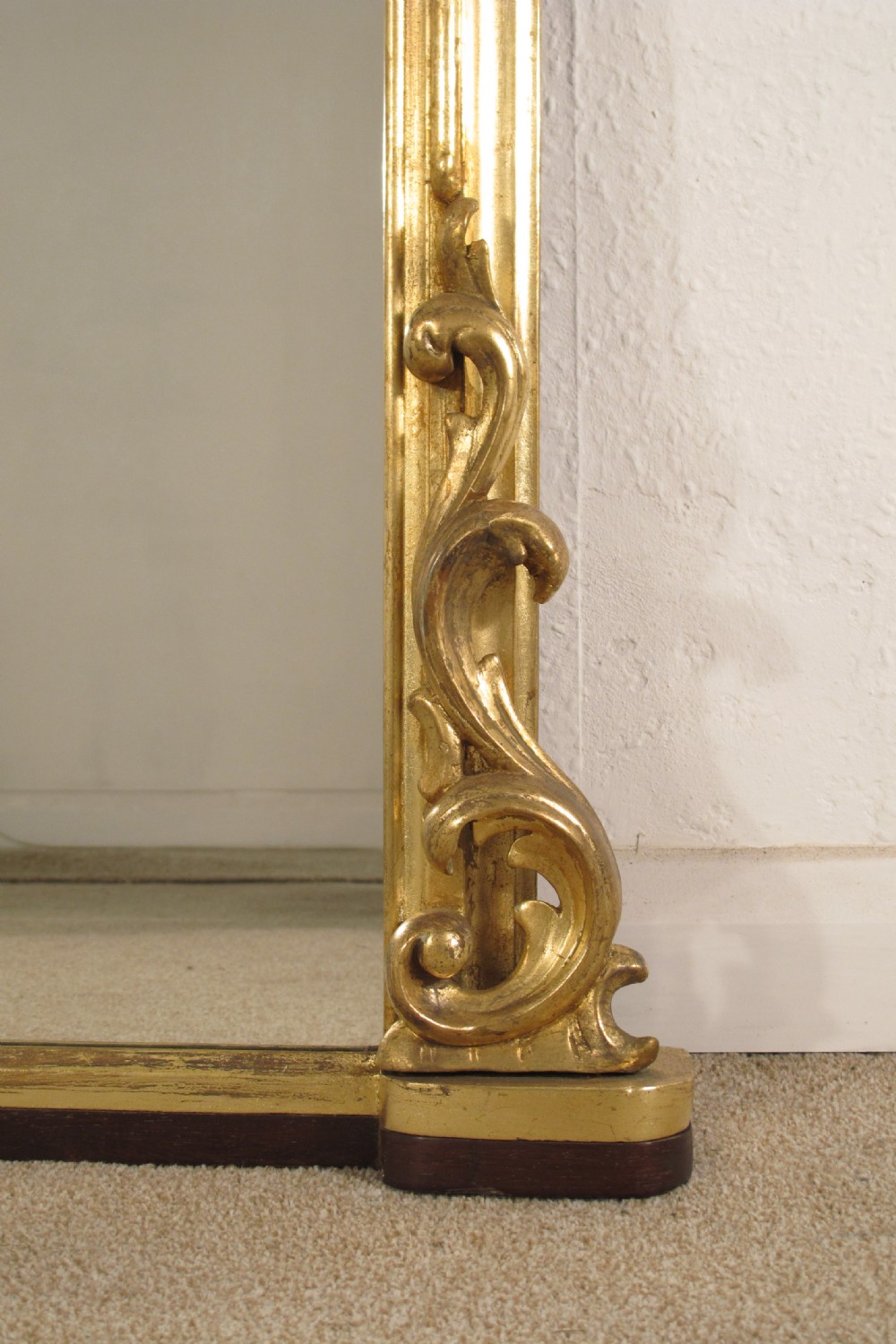 Victorian Gilt Large Arch Top Overmantle Mirror View VII