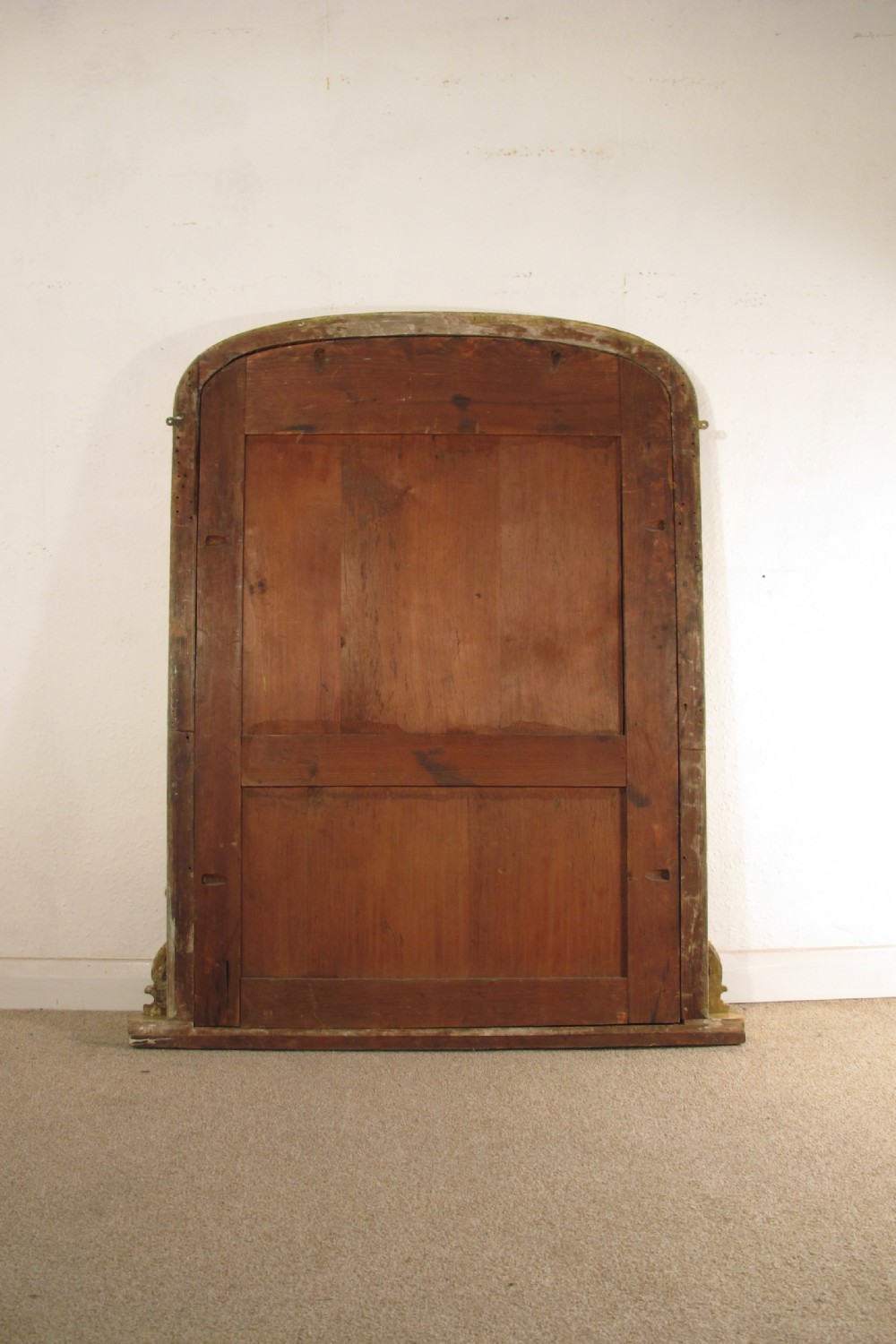 Victorian Gilt Large Arch Top Overmantle Mirror View VIII