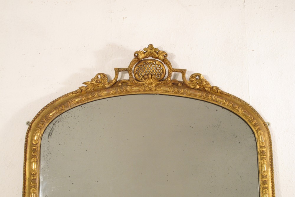 Victorian Gilt Arch Top Overmantle Mirror View II