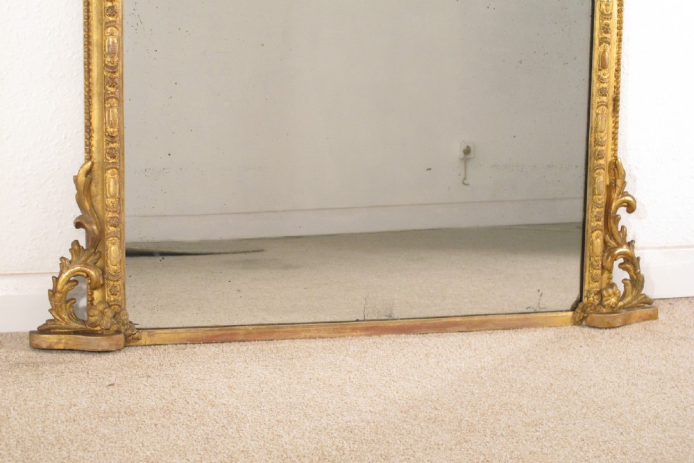 Victorian Gilt Arch Top Overmantle Mirror View VIII