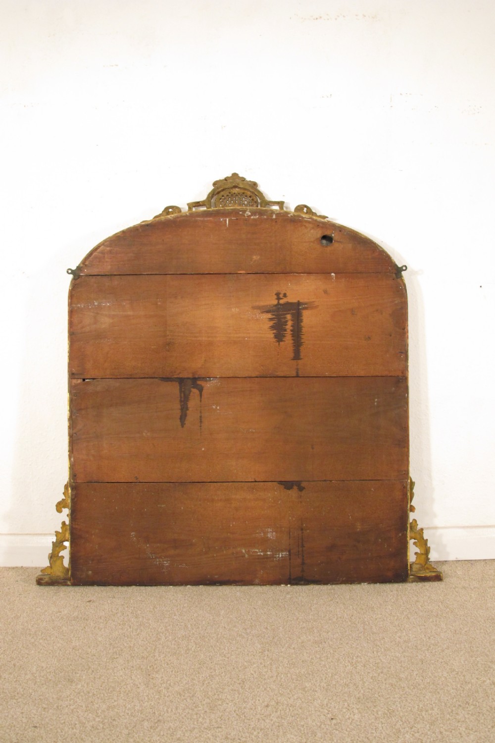 Victorian Gilt Arch Top Overmantle Mirror View IX