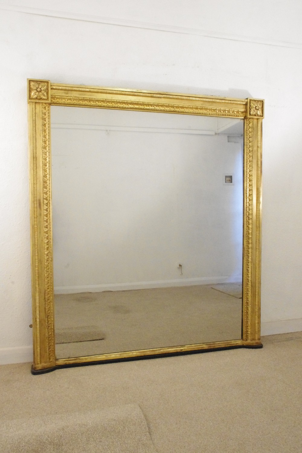 Victorian Gilt Large Overmantle Mirror