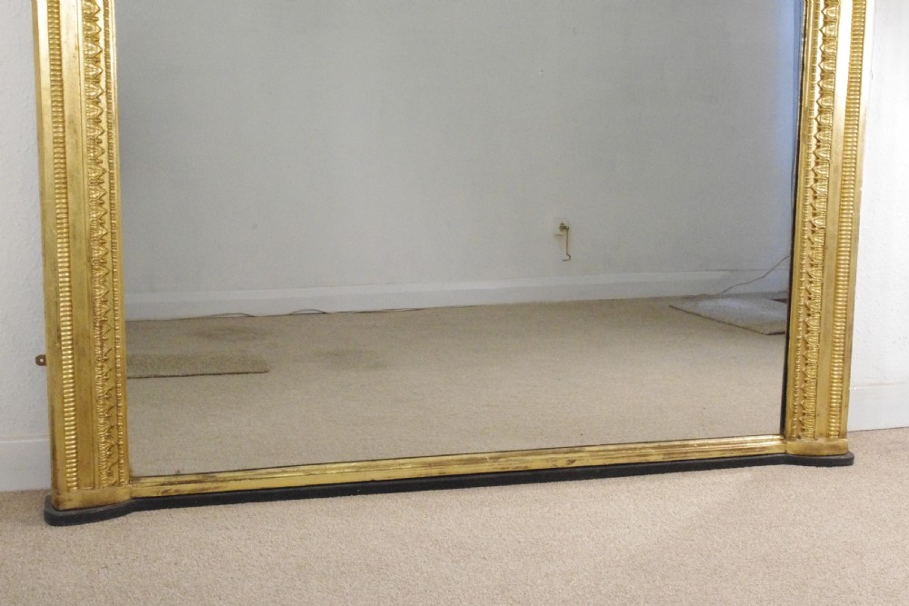 Victorian Gilt Large Overmantle Mirror View X
