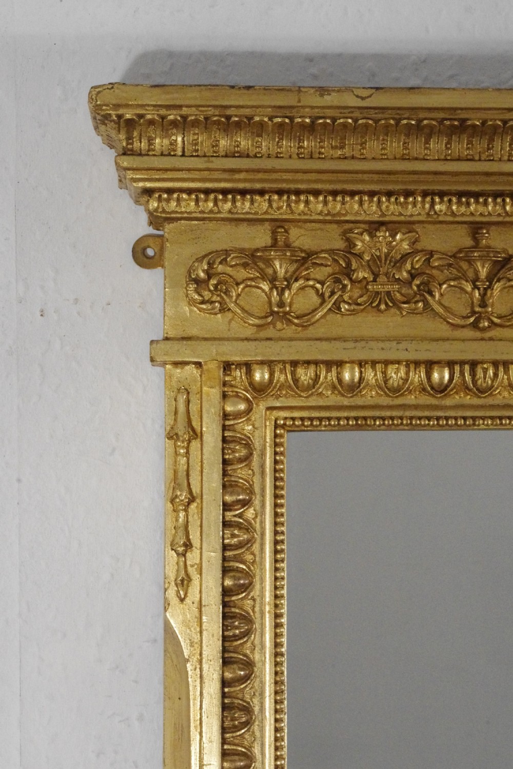 Victorian Gilt Large Neoclassical Style Overmantle Mirror View III