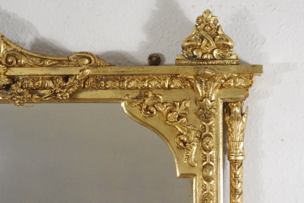 Victorian Gilt Large Overmantle Mirror View VII