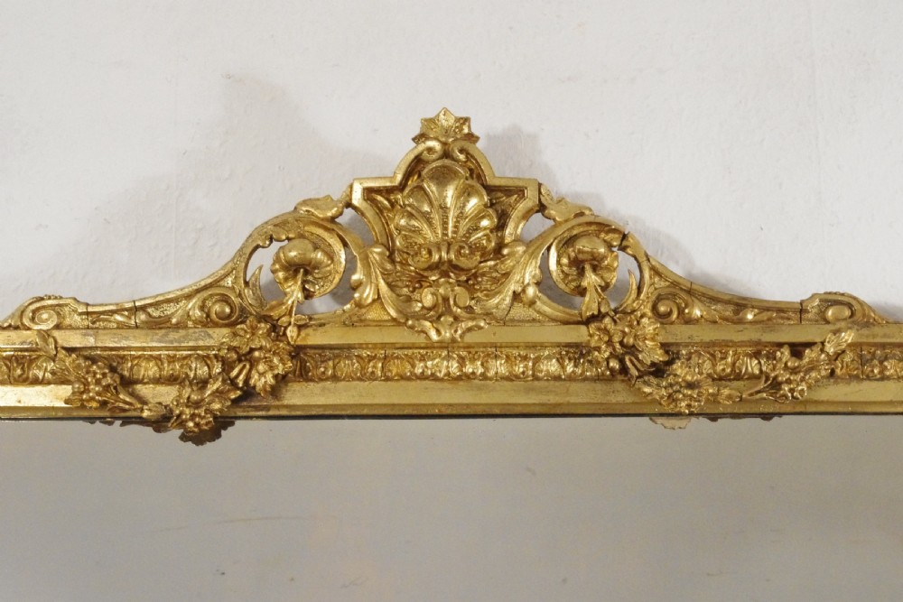 Victorian Gilt Large Overmantle Mirror View VIII